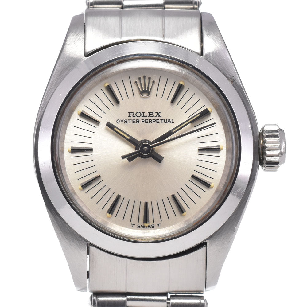 ROLEX Oyster perpetual 6718 vintage Cal.2030 Silver Dial Automatic Ladies
 Watch R#148880