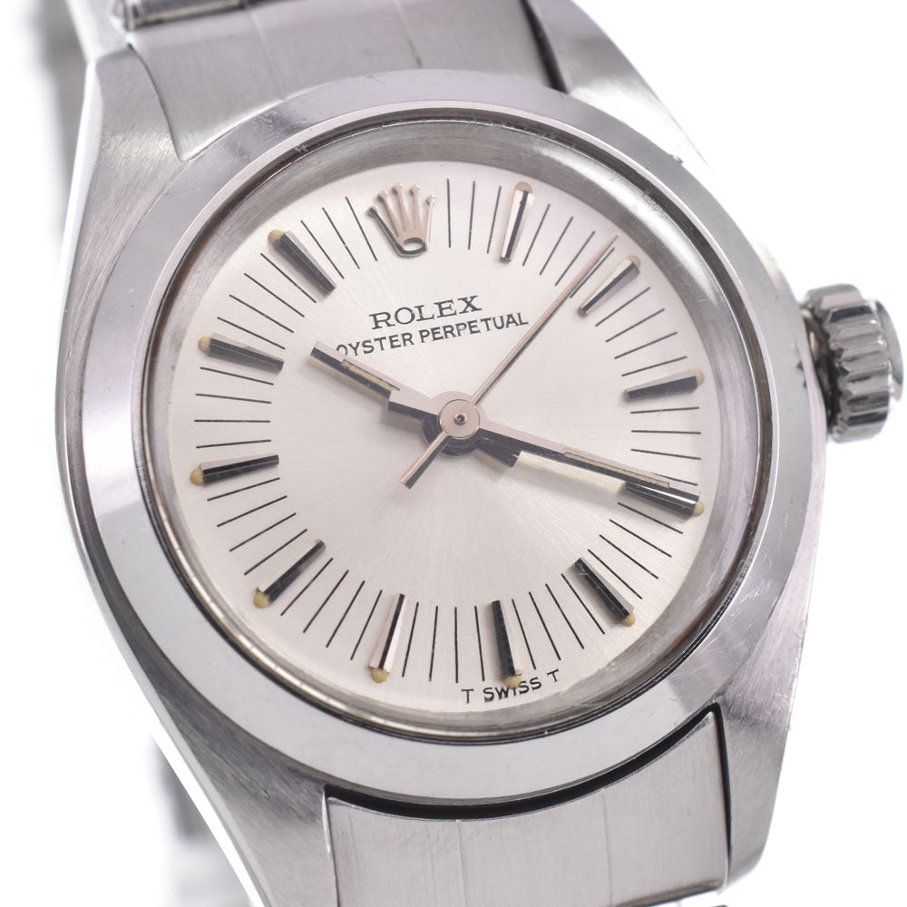 ROLEX Oyster perpetual 6718 vintage Cal.2030 Silver Dial Automatic Ladies
 Watch R#148880