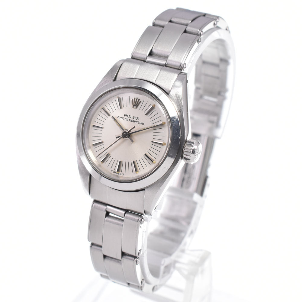 ROLEX Oyster perpetual 6718 vintage Cal.2030 Silver Dial Automatic Ladies
 Watch R#148880