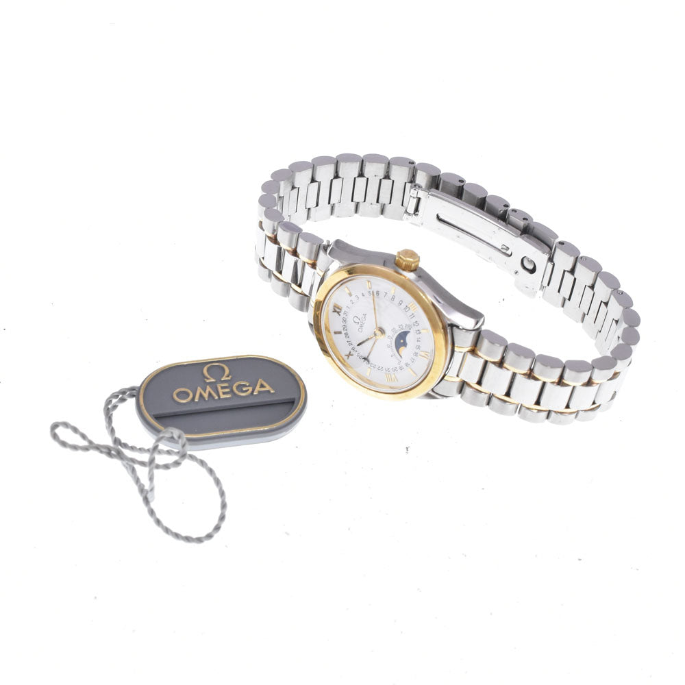 OMEGA Classic 3380.20 moon phase pointer date white Dial Automatic Ladies
 Watch R#148886