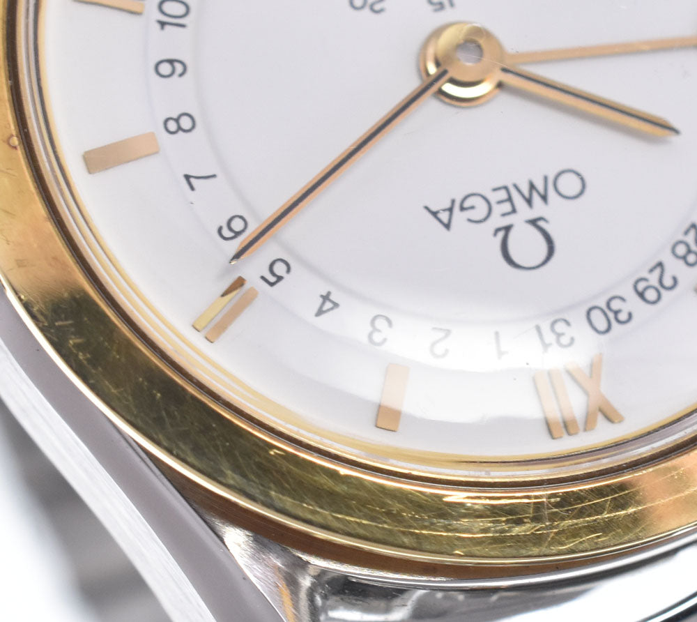 OMEGA Classic 3380.20 moon phase pointer date white Dial Automatic Ladies
 Watch R#148886