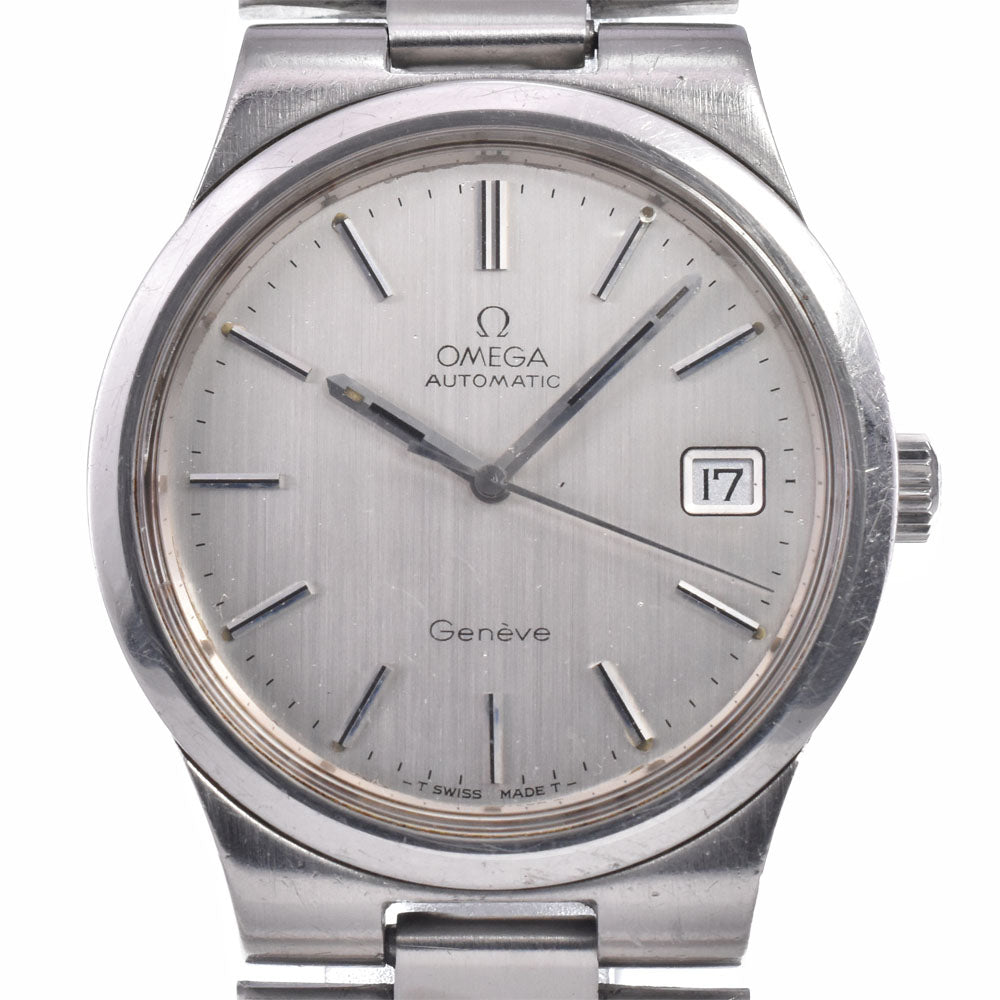 OMEGA Geneva Date 166.0173 vintage Cal.1012 Silver Dial Automatic Men's
 Watch Q#148891