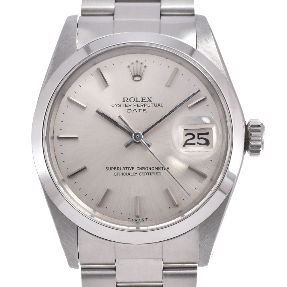 ROLEX Oyster perpetual date 1500 vintage Cal.1570 Silver Dial Automatic Men's
 Watch G#149893
