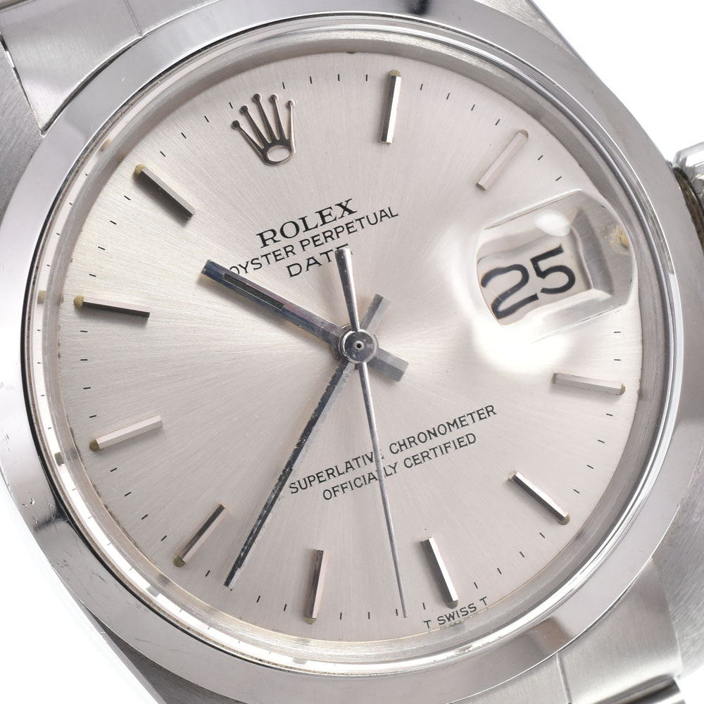 ROLEX Oyster perpetual date 1500 vintage Cal.1570 Silver Dial Automatic Men's
 Watch G#149893