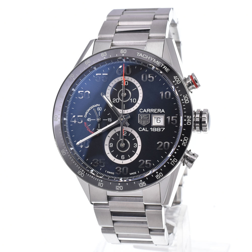 with paper TAG HEUER Carrera Caliber 1887 CAR2A10-5 Chronograph black Dial Automatic Men's
 Watch Q#148894