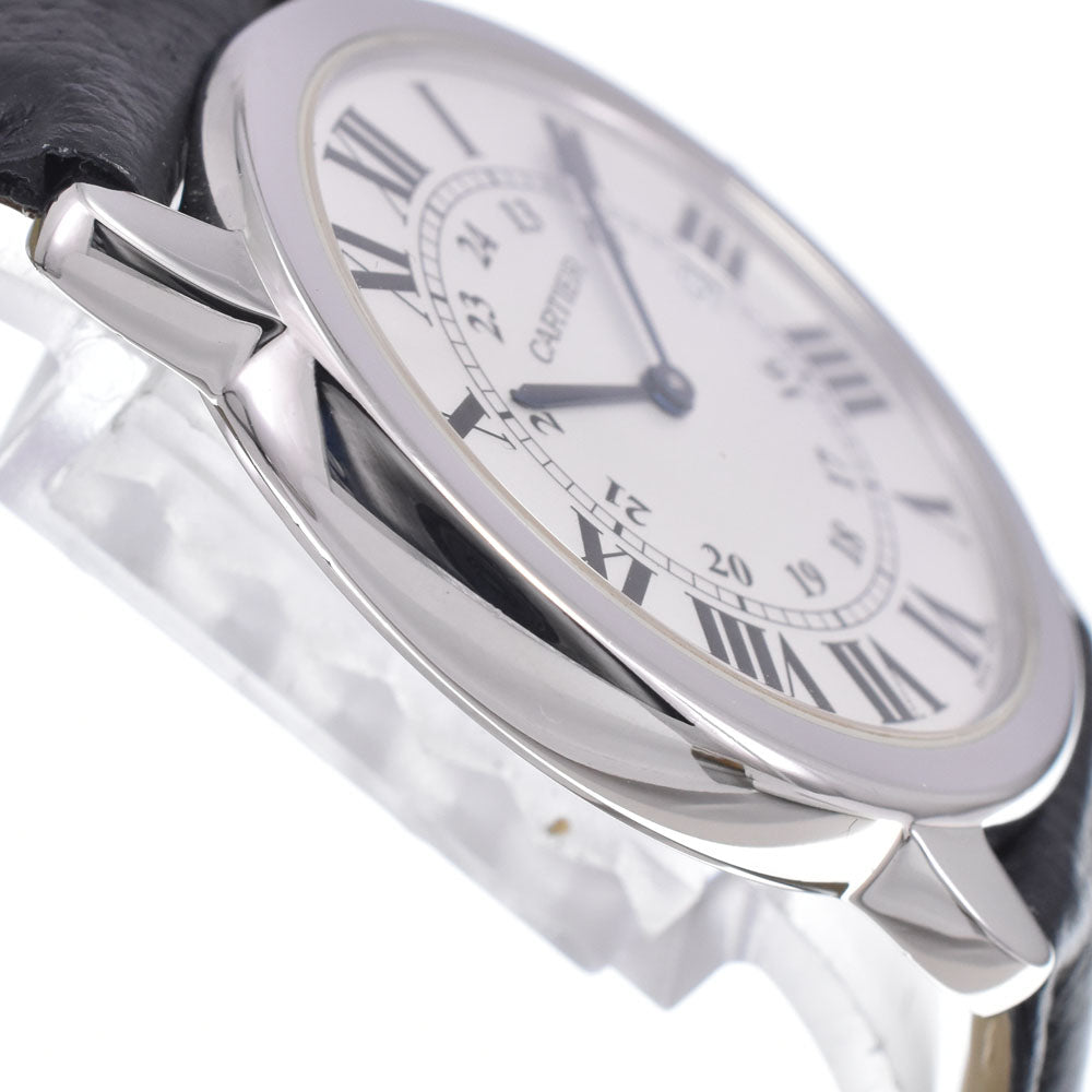 CARTIER Ronde SoloLM W6700255 Date Silver Dial Quartz Men's
 Watch O#148899