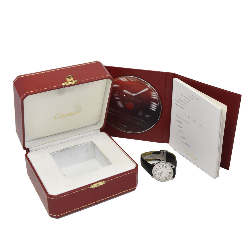 CARTIER Ronde SoloLM W6700255 Date Silver Dial Quartz Men's
 Watch O#148899