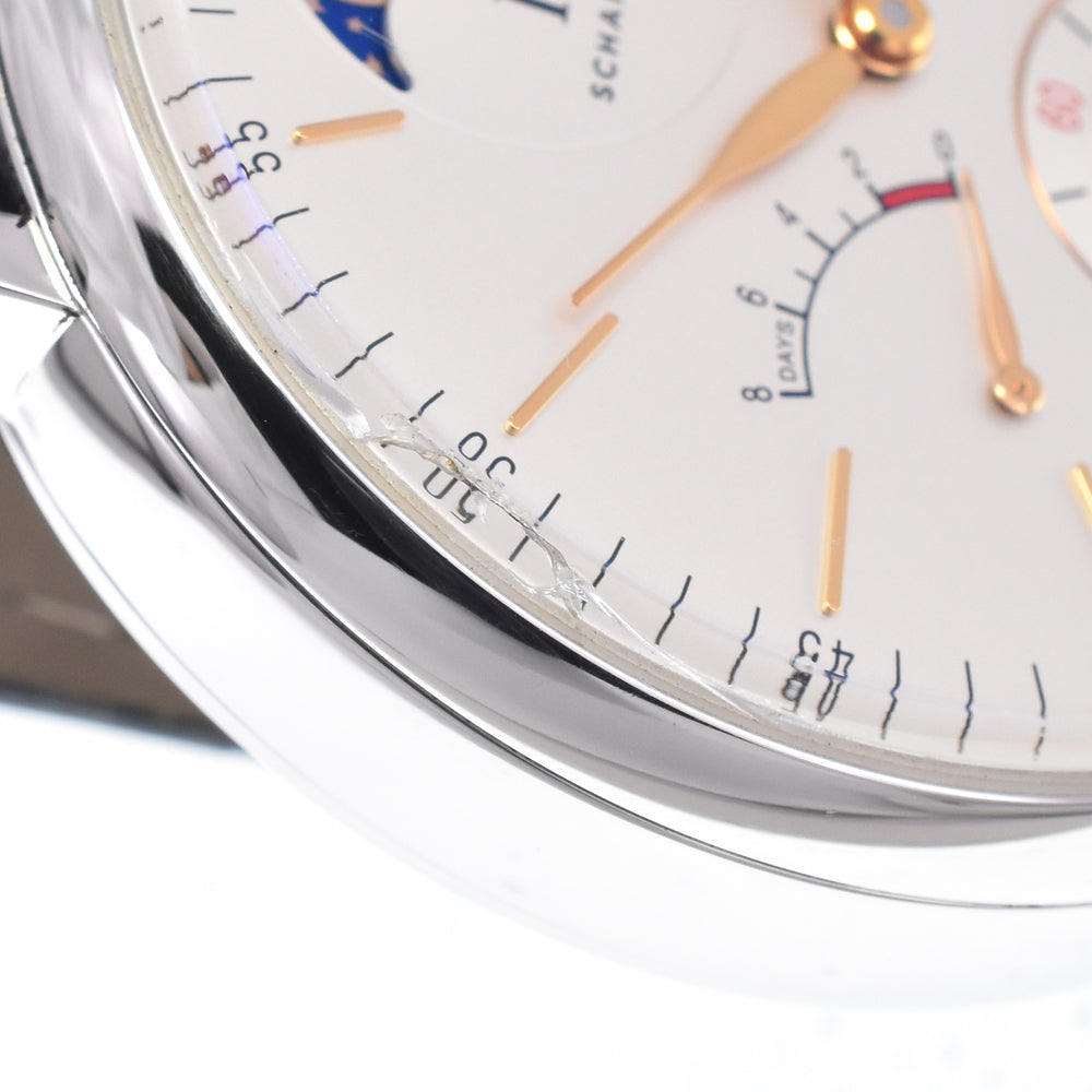 IWC SCHAFFHAUSEN Portofino Hand-Wound IW516401 Power reserve moon phase Silver Dial Hand Winding Men's
 Watch P#148900