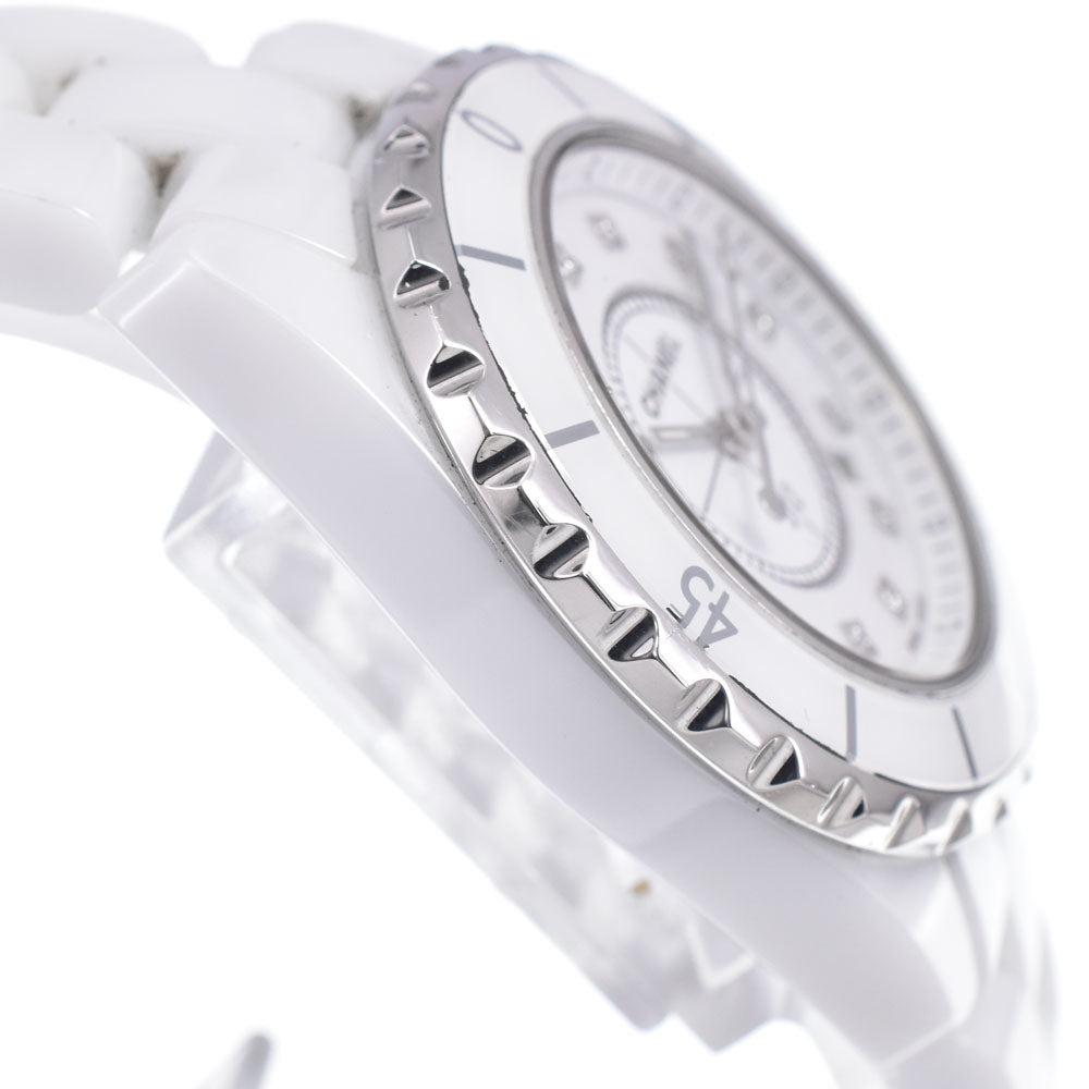 CHANEL J12 H1628 White ceramic with 12 diamonds white Dial Quartz Ladies
 Watch Q#148901