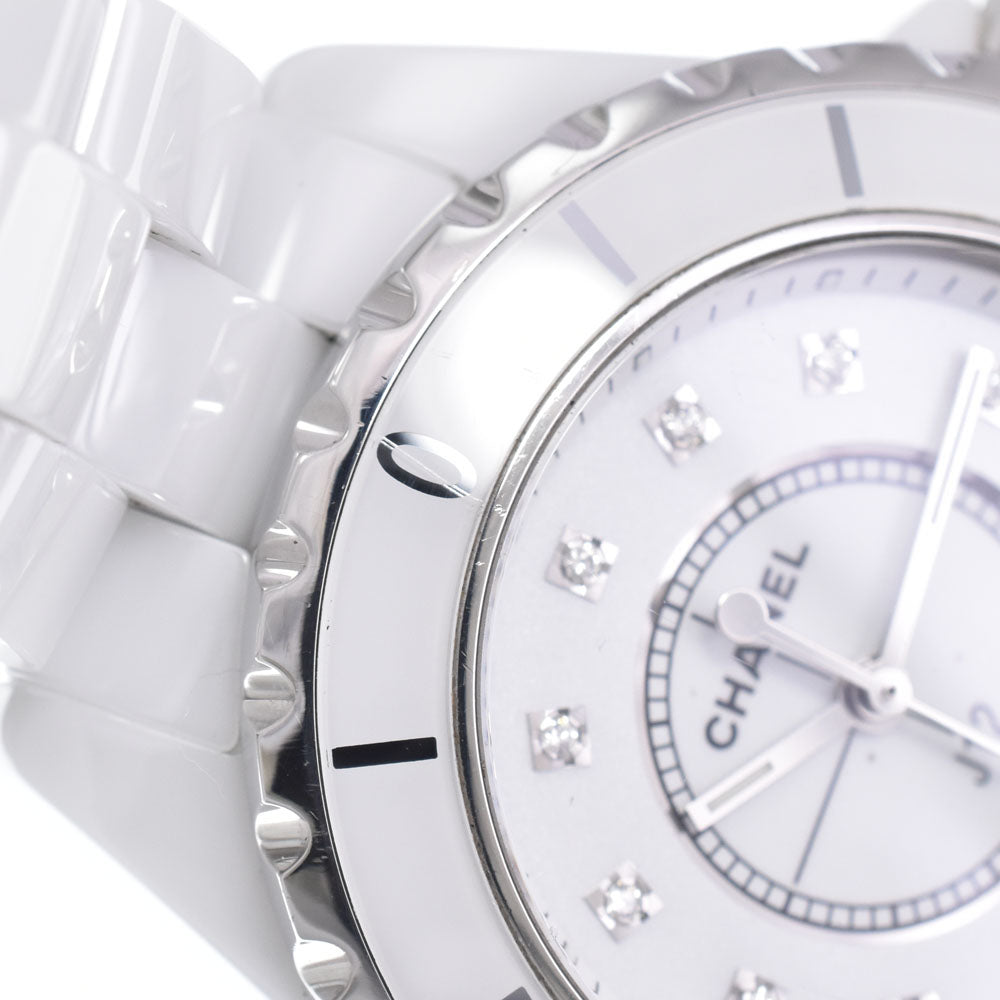 CHANEL J12 H1628 White ceramic with 12 diamonds white Dial Quartz Ladies
 Watch Q#148901