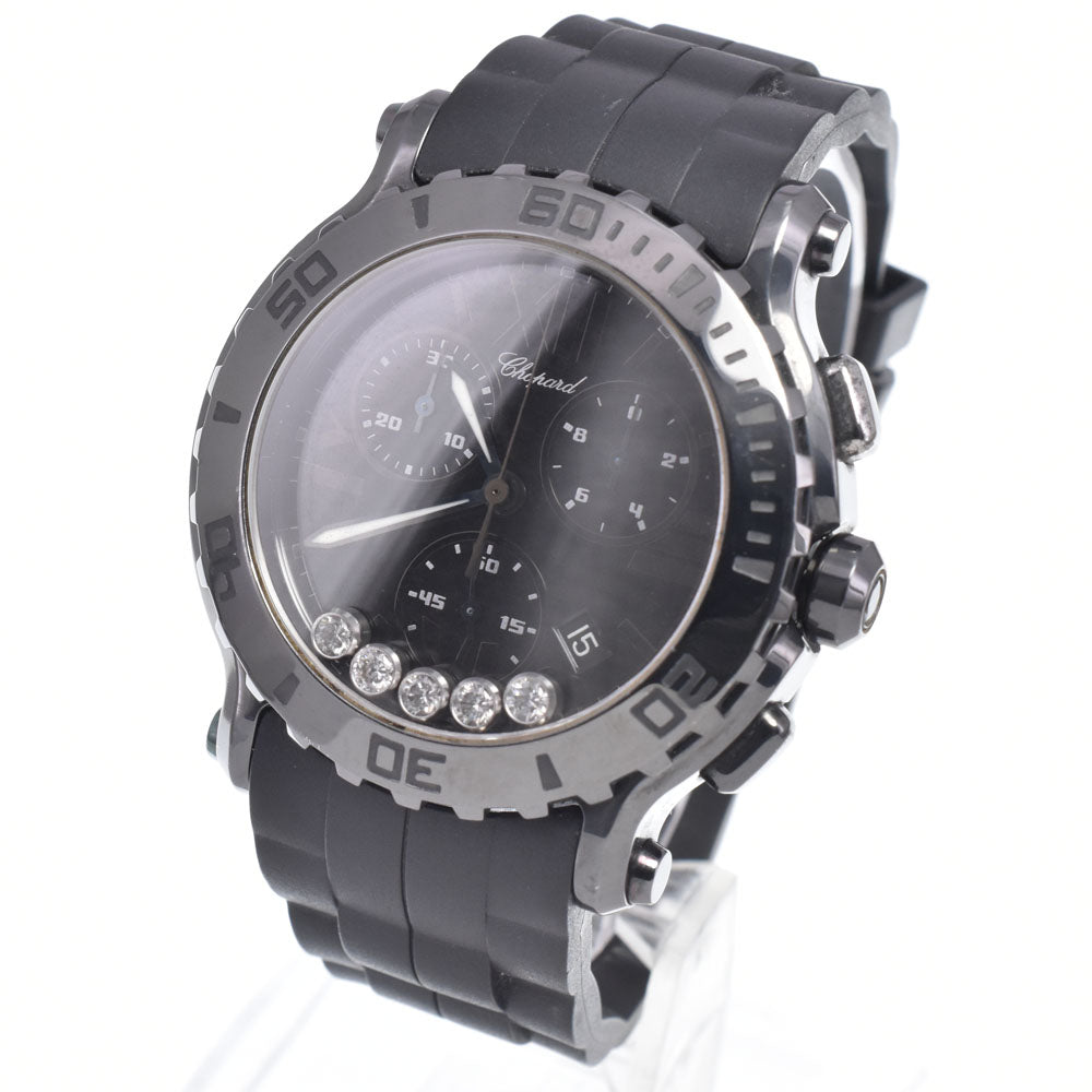 Chopard Happy Sports Chrono 28/8499-3007 5PDiamond black Dial Quartz Men's
 Watch Q#148903