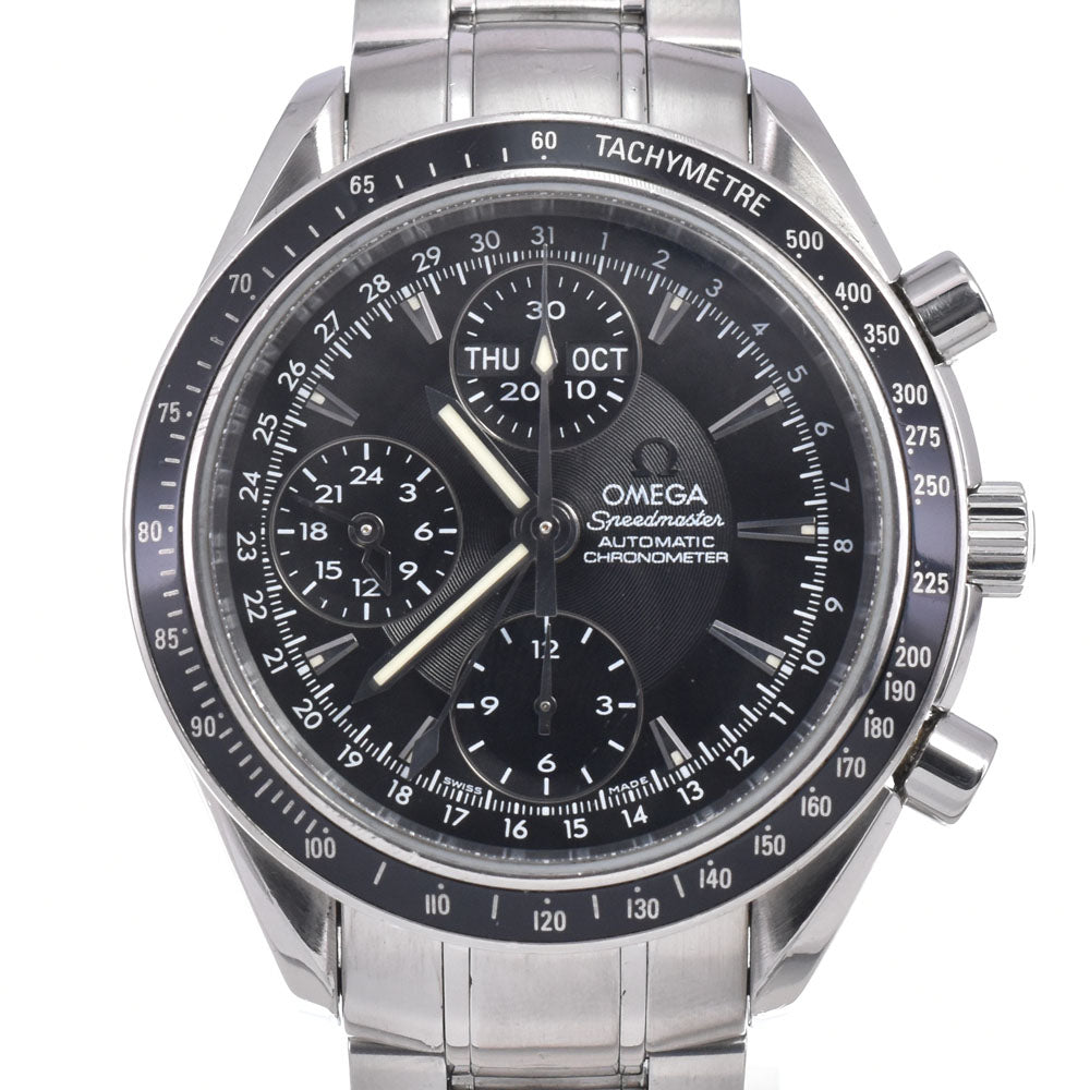 with paper OMEGA Speedmaster Triple calendar 3220.50 Chronograph black Dial Automatic Men's
 Watch P#148904