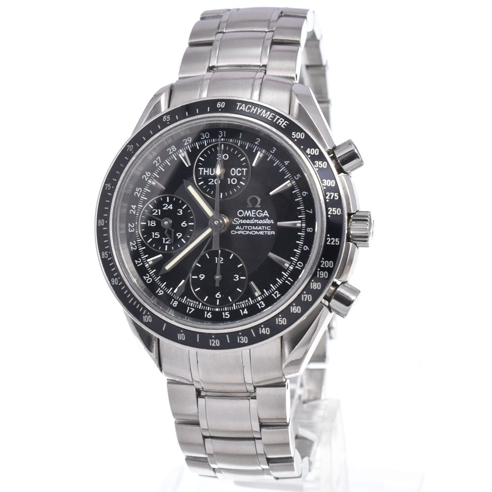 with paper OMEGA Speedmaster Triple calendar 3220.50 Chronograph black Dial Automatic Men's
 Watch P#148904