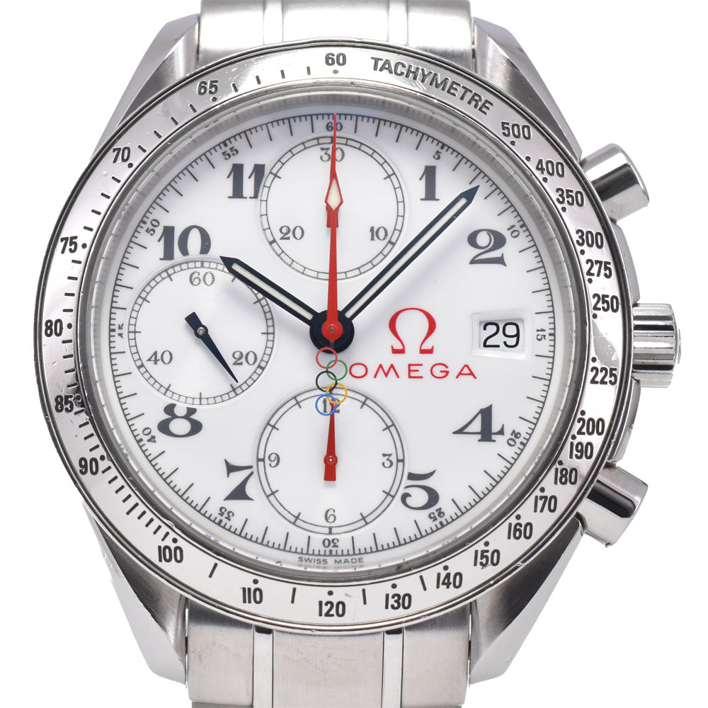 OMEGA Speedmaster Date Olympic Collection 3516.20 Chronograph white Dial Automatic Men's
 Watch A#148908