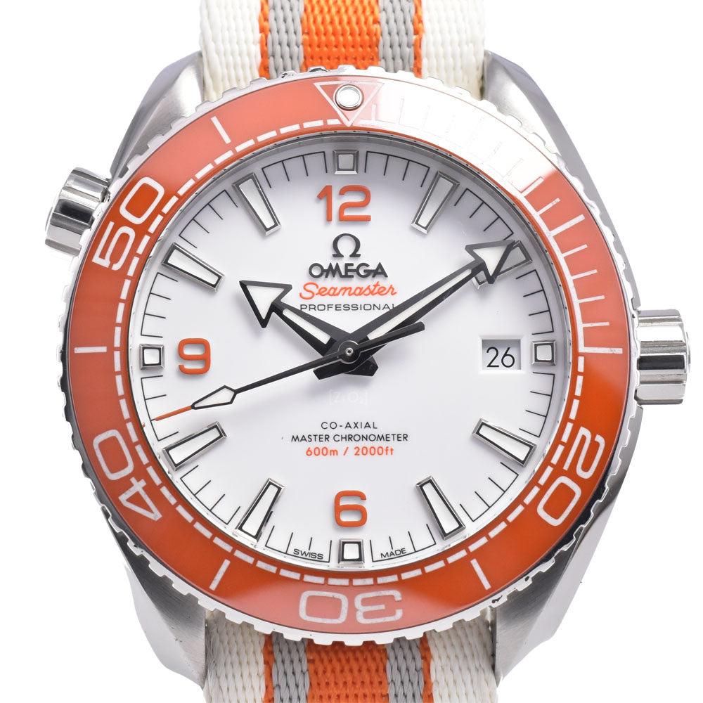 with paper OMEGA Seamaster Planet Ocean 215.32.44.21.04.001 white Dial Automatic Men's
 Watch P#148909