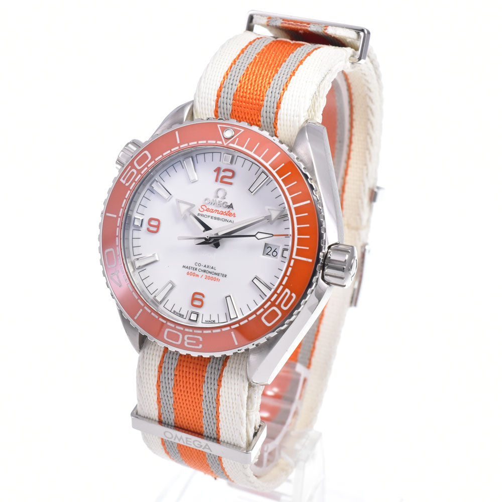 with paper OMEGA Seamaster Planet Ocean 215.32.44.21.04.001 white Dial Automatic Men's
 Watch P#148909