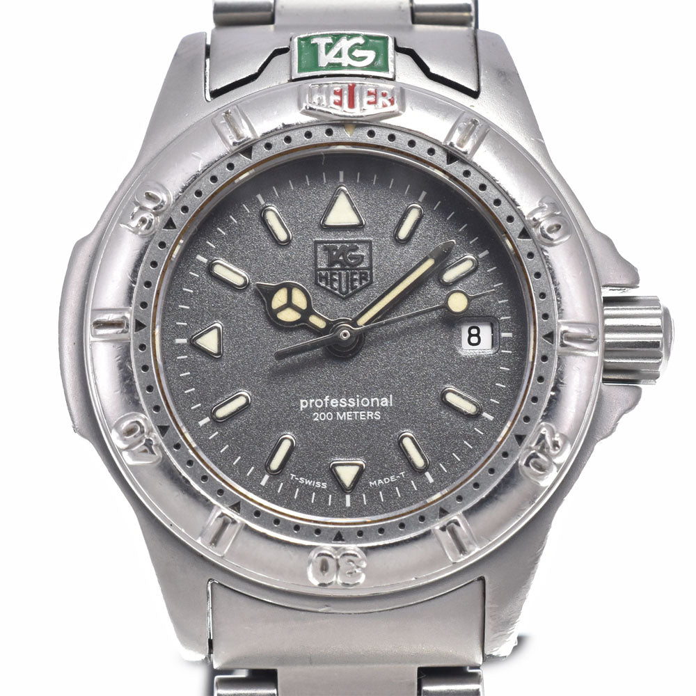 TAG HEUER 4000 Series Professional 200M WF1411-0 Date gray Dial Quartz Ladies
 Watch P#148912