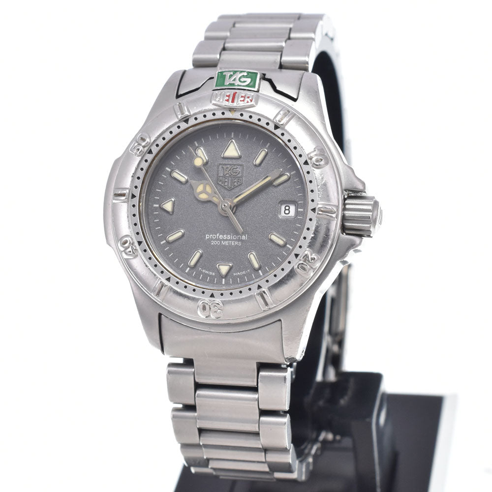 TAG HEUER 4000 Series Professional 200M WF1411-0 Date gray Dial Quartz Ladies
 Watch P#148912