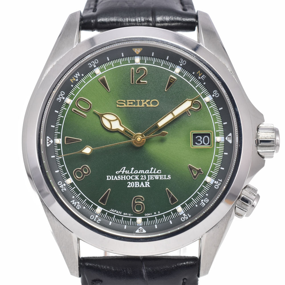 SEIKO Mechanical alpinist SARB017/6R15-00E0 Date green Dial Automatic Men's
 Watch Q#148913