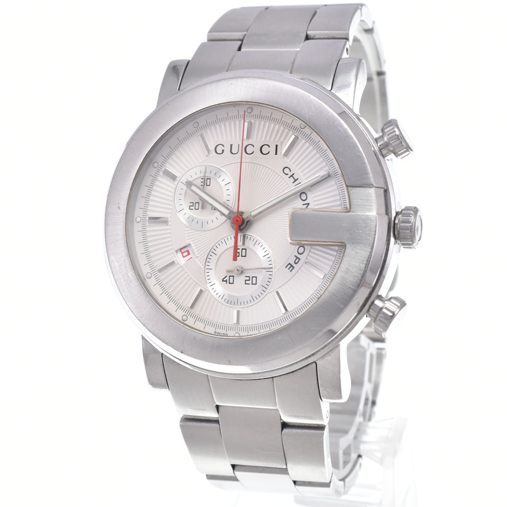GUCCI G Chrono YA101339(101M) Chronograph white Dial Quartz Men's
 Watch P#148914