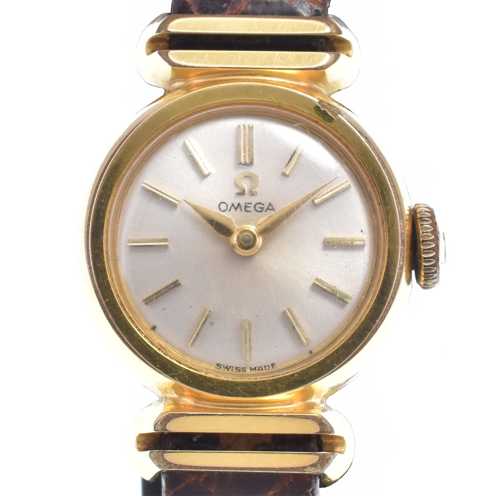 OMEGA 11034-61 vintage Cal.483 Silver Dial Hand Winding Ladies
 Watch P#148915