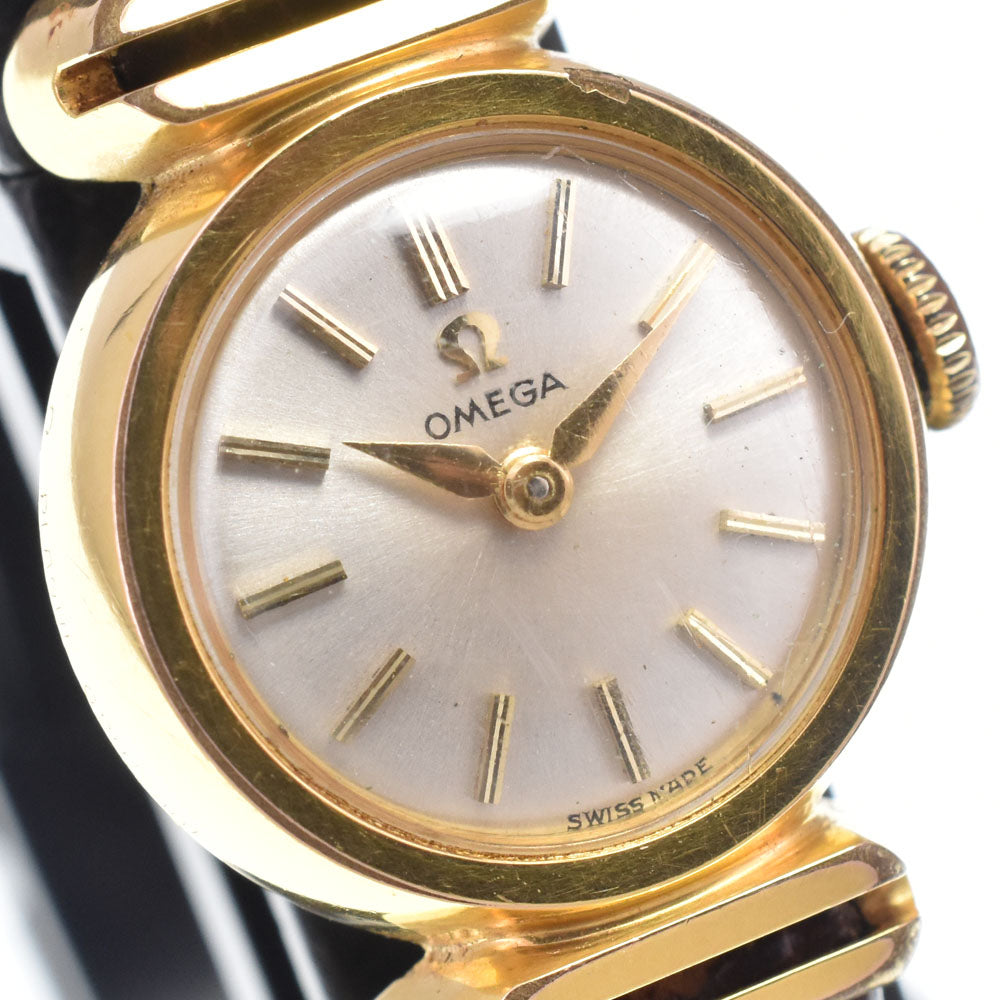 OMEGA 11034-61 vintage Cal.483 Silver Dial Hand Winding Ladies
 Watch P#148915