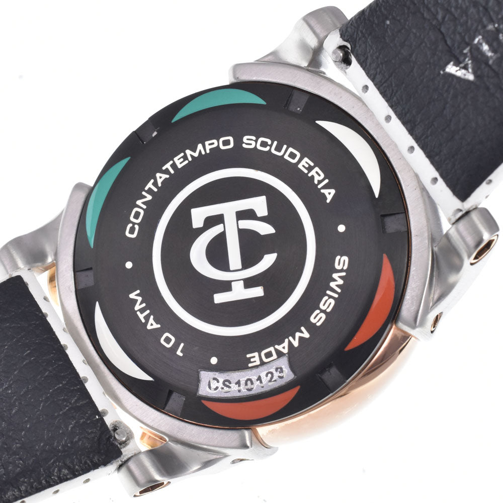with paper CT SCUDERIA Touring CS10123 Chronograph white Dial Quartz Men's
 Watch O#148916