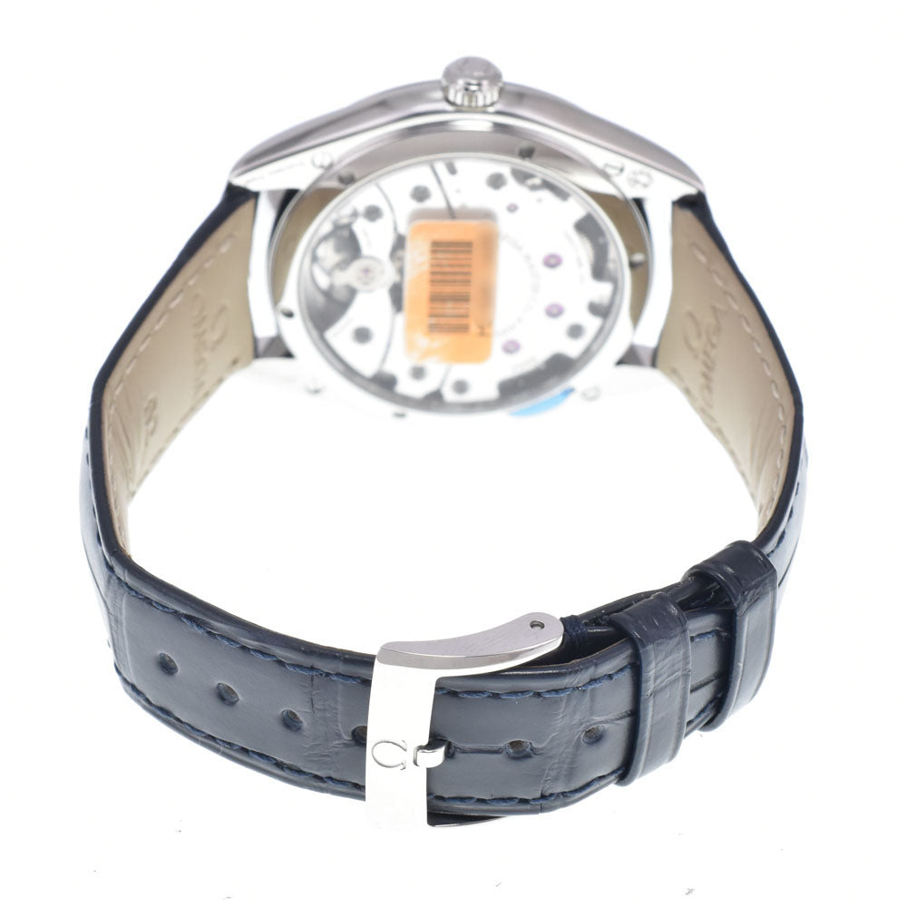 with paper OMEGA De Ville Tresor 435.18.40.21.03.00﻿1 Diamond Bezel Navy Dial Hand Winding Men's
 Watch O#148917
