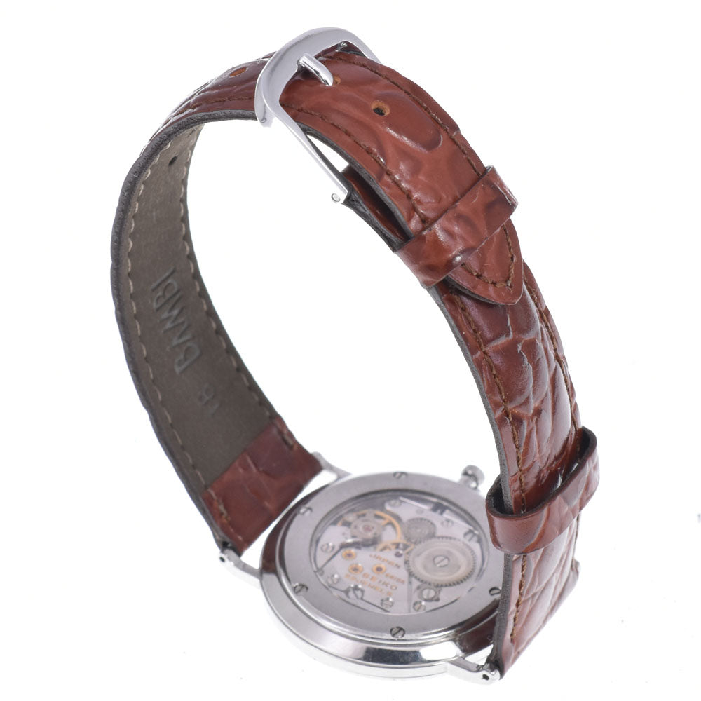 SEIKO mechanical SCVL002(6810-8000) white Dial Hand Winding Men's
 Watch Q#148919