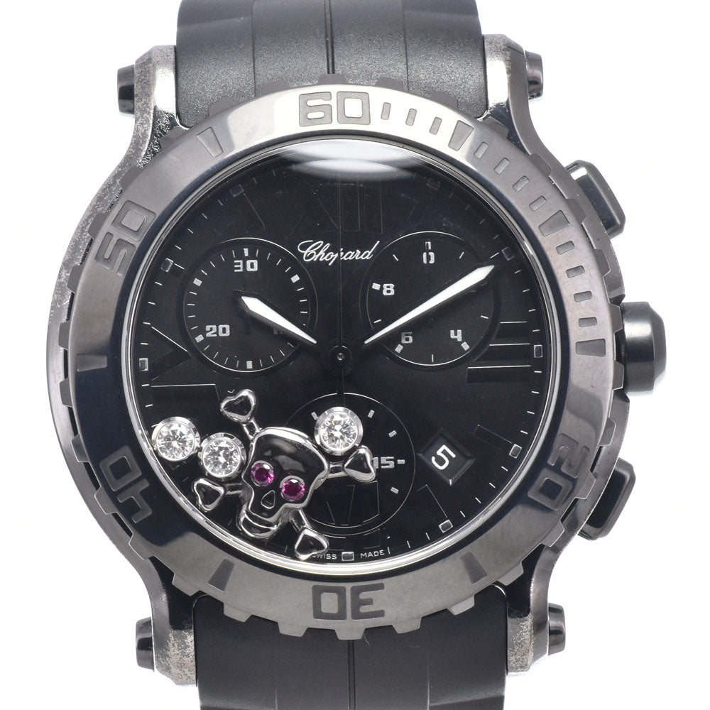 Chopard Happy Sports Chrono 8499 3017 Skull diamond black Dial Quartz Men's
 Watch P#148920