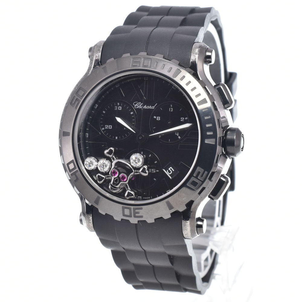 Chopard Happy Sports Chrono 8499 3017 Skull diamond black Dial Quartz Men's
 Watch P#148920