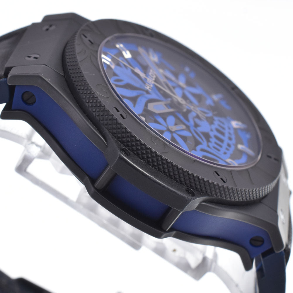 with paper HUBLOT Big Bang Sugar Skull Blue Cobalt 311.CI.1190.VR.AKS16 Limited to 50 Black / blue Dial Automatic Men's
 Watch O#148921
