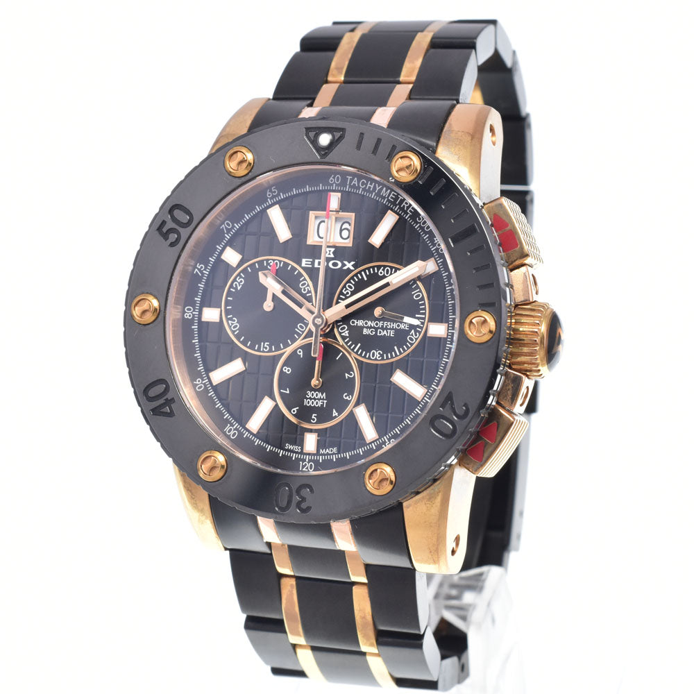 EDOX Class one 10012 Chrono Offshore black Dial Quartz Men's
 Watch P#148922