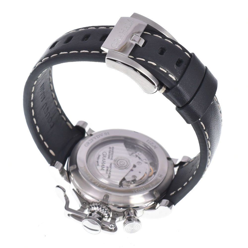 with paper GRAHAM Chrono Fighter Vintage 2CVAS.B02A Chronograph day date black Dial Automatic Men's
 Watch O#148924
