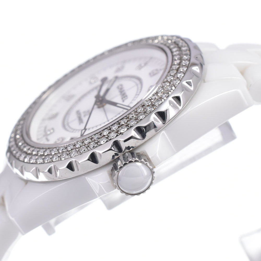 CHANEL J12 white ceramic H1629 Diamond date white Dial Automatic Men's
 Watch O#148928
