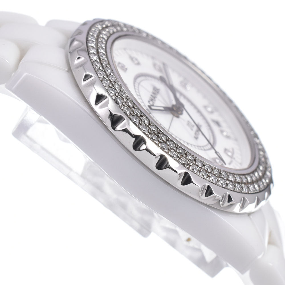 CHANEL J12 white ceramic H1629 Diamond date white Dial Automatic Men's
 Watch O#148928