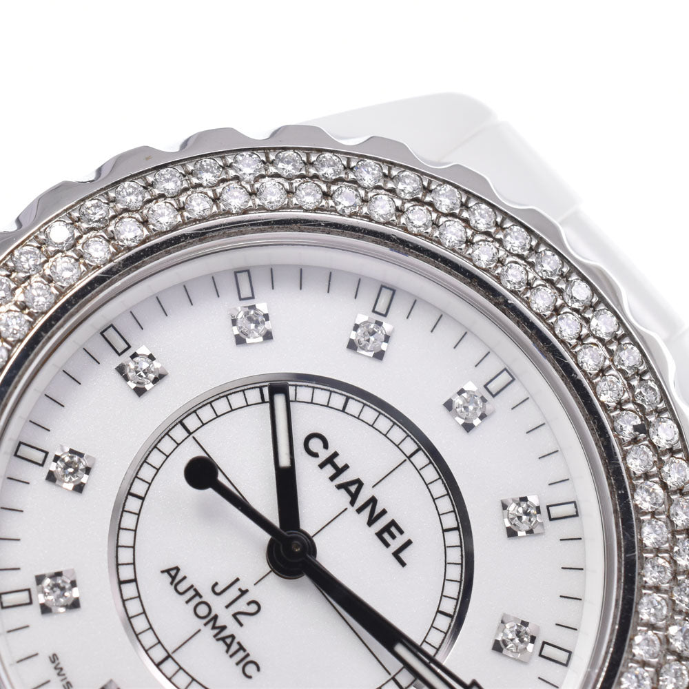 CHANEL J12 white ceramic H1629 Diamond date white Dial Automatic Men's
 Watch O#148928