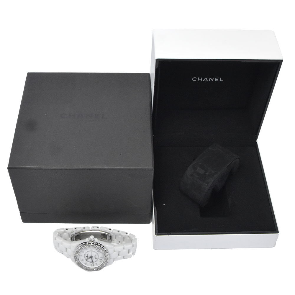 CHANEL J12 white ceramic H1629 Diamond date white Dial Automatic Men's
 Watch O#148928