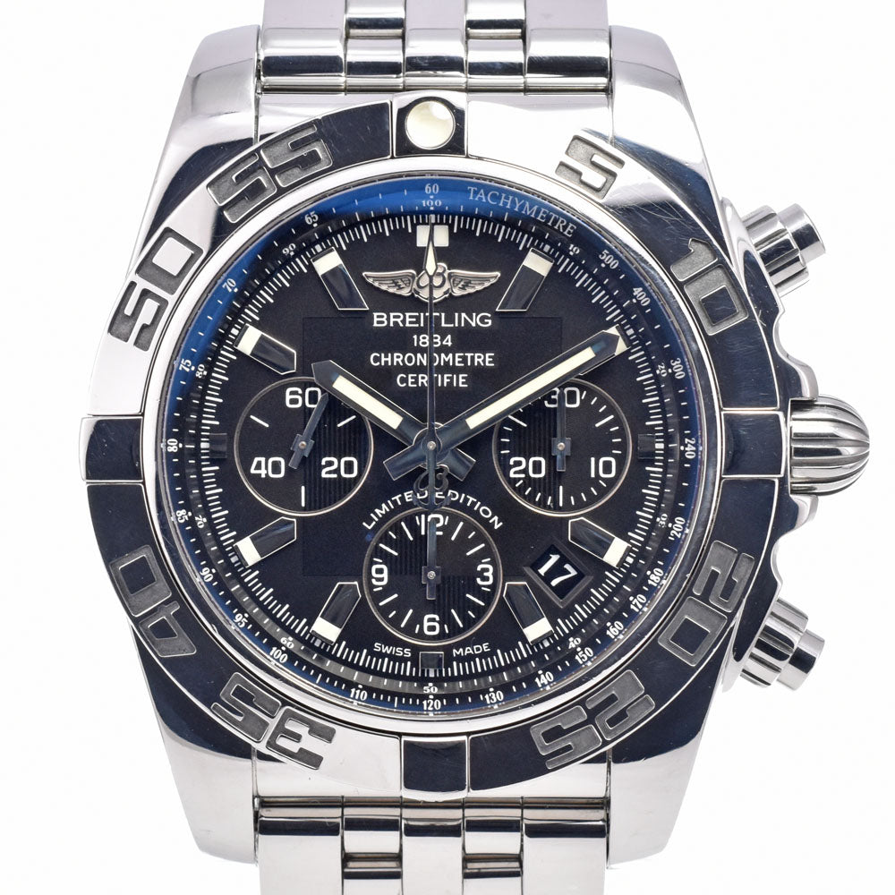 with paper BREITLING Chrono mat 44 AB01114K/BD88 Japan Limited 400 black Dial Automatic Men's
 Watch R#148929
