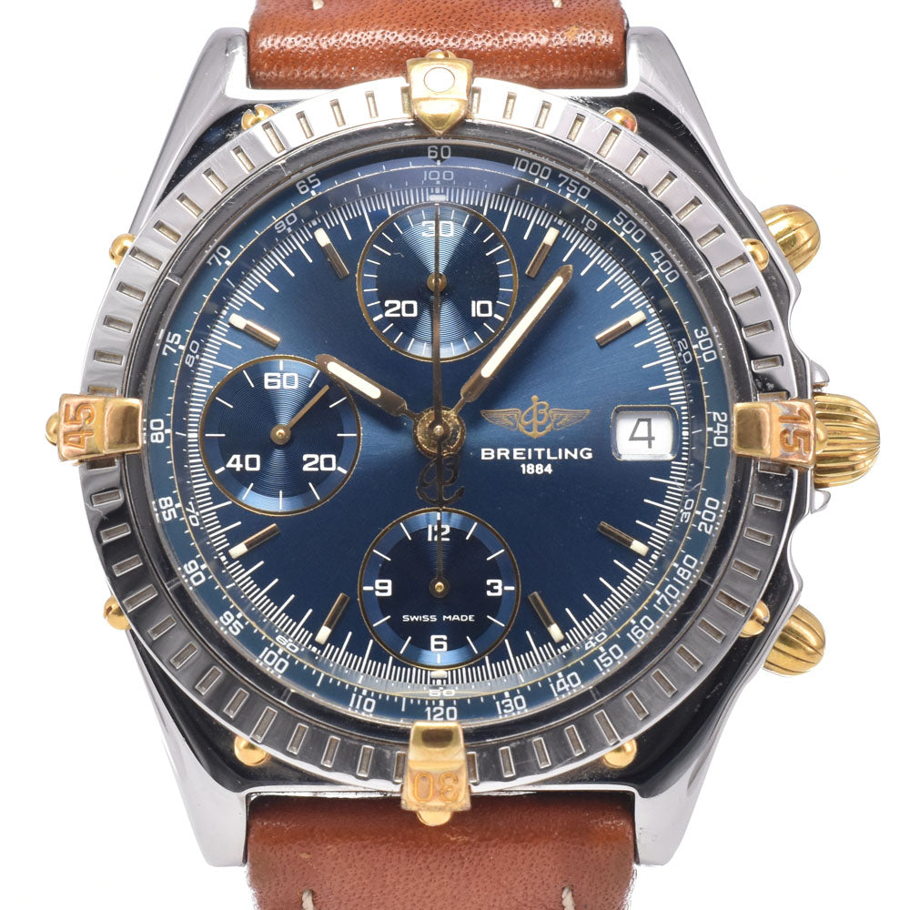 with paper BREITLING Chronomat Bikoro B13050 Chronograph blue Dial Automatic Men's
 Watch P#148930