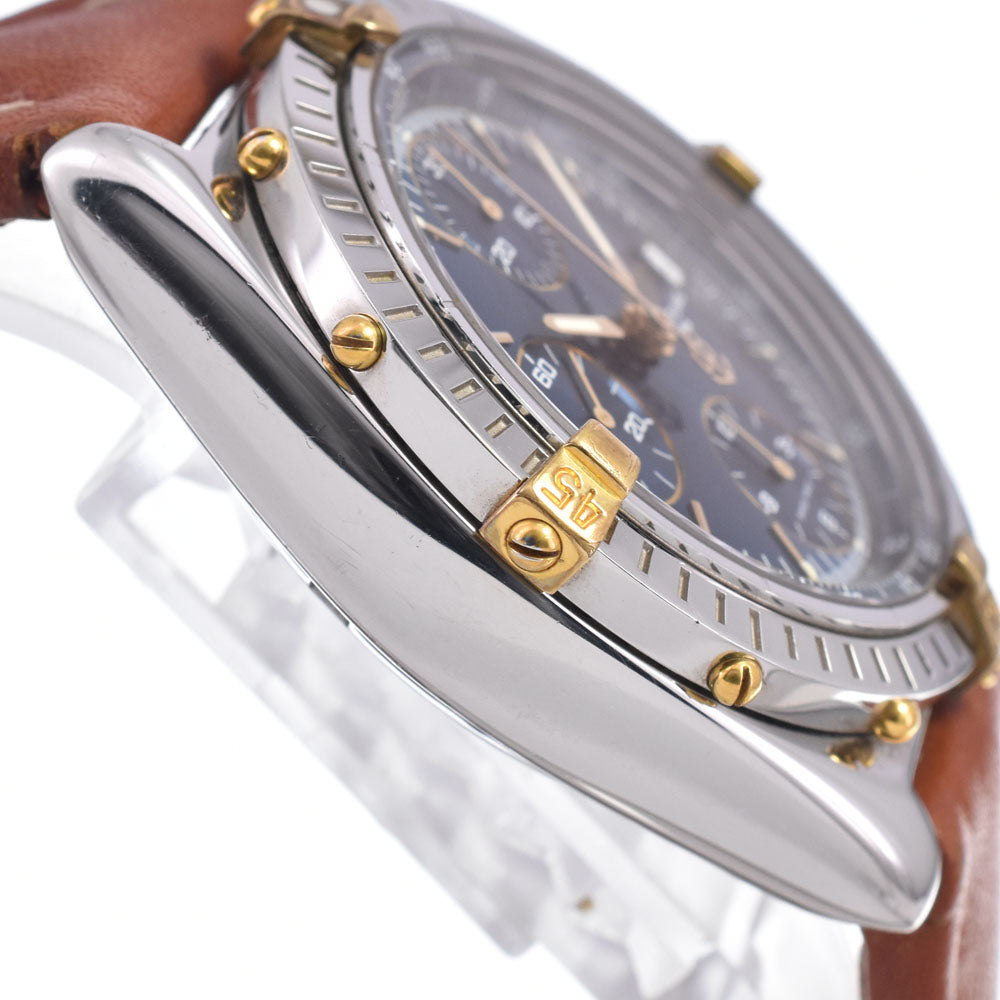 with paper BREITLING Chronomat Bikoro B13050 Chronograph blue Dial Automatic Men's
 Watch P#148930