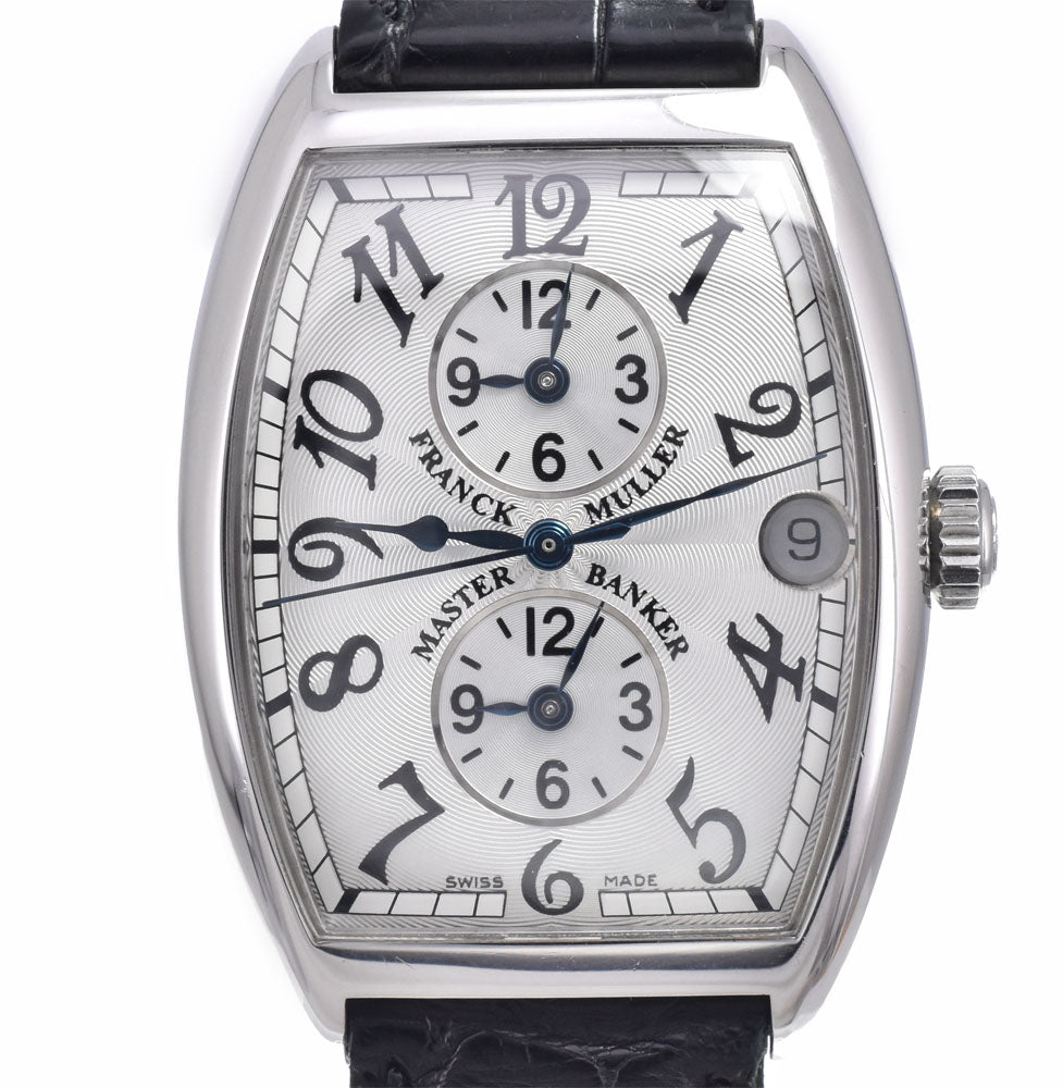 with paper FRANCK MULLER Master bunker 2852MB 3 time zone date Silver Dial Automatic Men's
 Watch P#148932