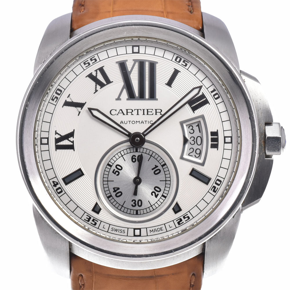 CARTIER Calibur de Cartier W7100037 Small second date Silver Dial Automatic Men's
 Watch Q#148933
