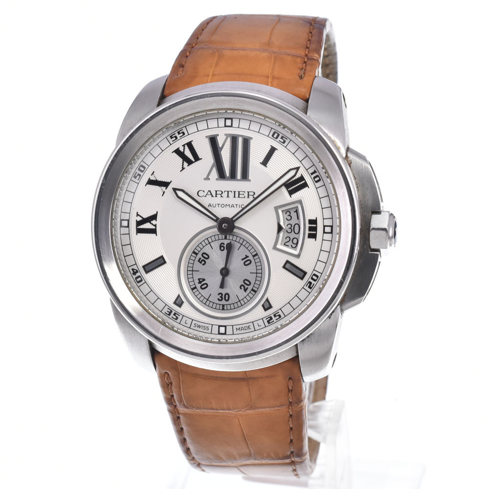 CARTIER Calibur de Cartier W7100037 Small second date Silver Dial Automatic Men's
 Watch Q#148933