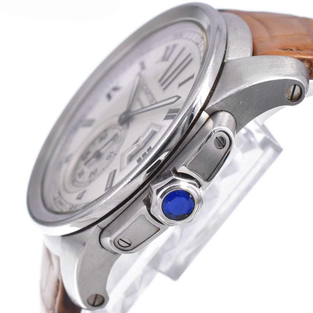 CARTIER Calibur de Cartier W7100037 Small second date Silver Dial Automatic Men's
 Watch Q#148933