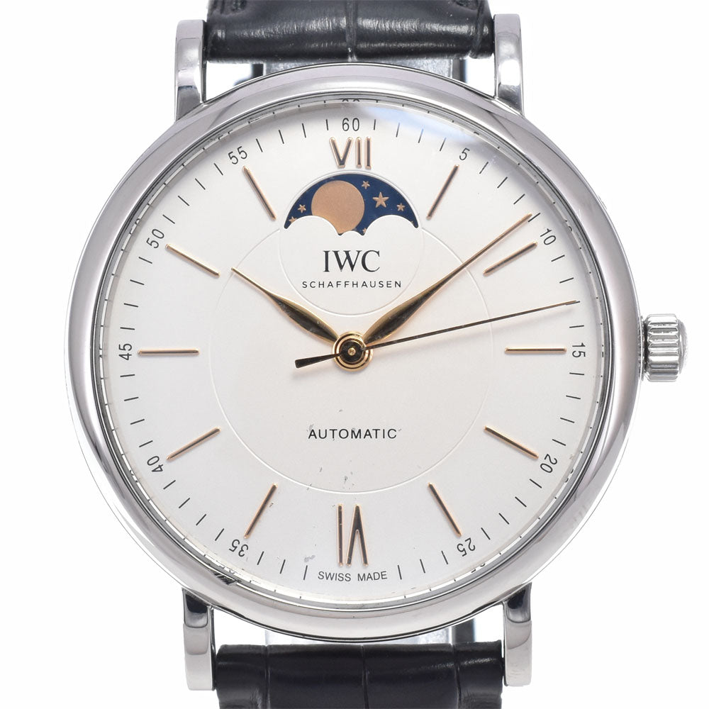 IWC SCHAFFHAUSEN Portofino IW459401 Moon phase Silver Dial Automatic Men's
 Watch R#148934