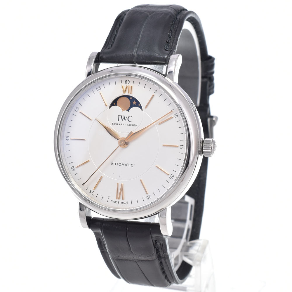 IWC SCHAFFHAUSEN Portofino IW459401 Moon phase Silver Dial Automatic Men's
 Watch R#148934