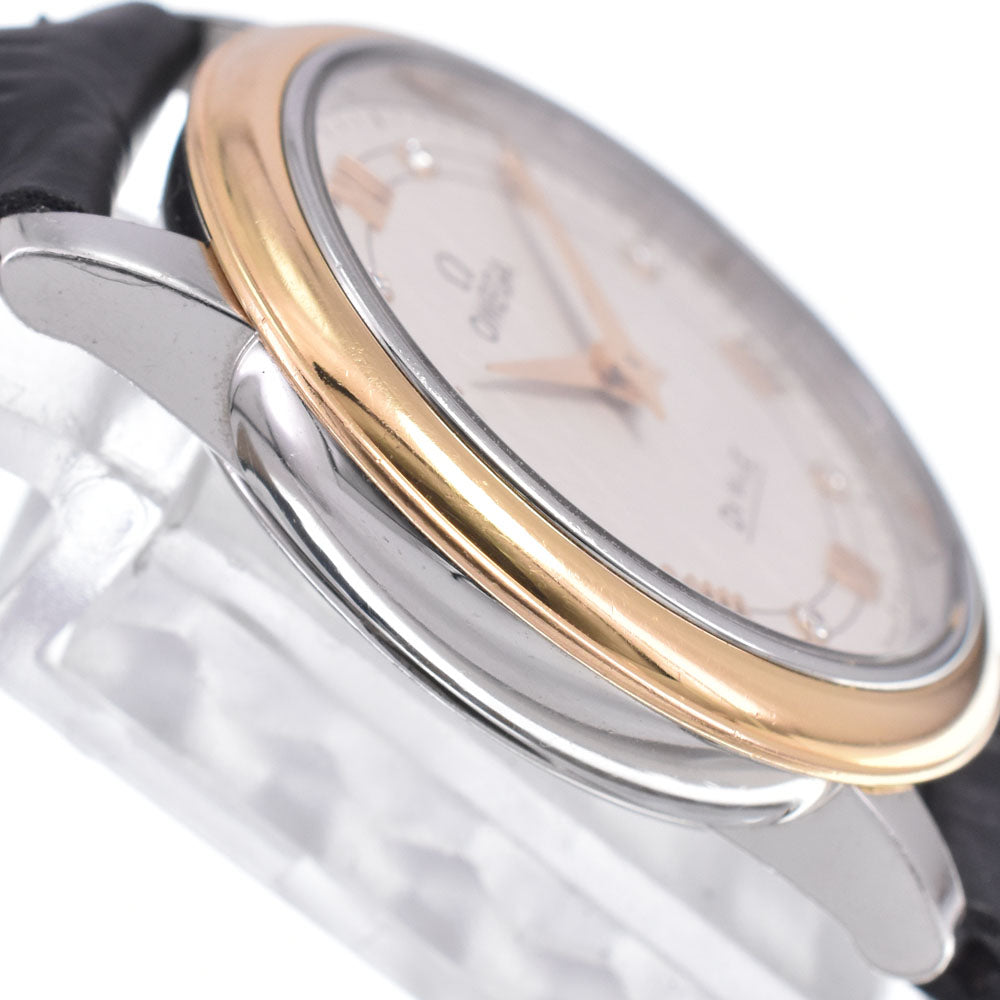 OMEGA De Ville Prestige 424.23.27.60.52.001 6P diamond Silver Dial Quartz Ladies
 Watch P#148935