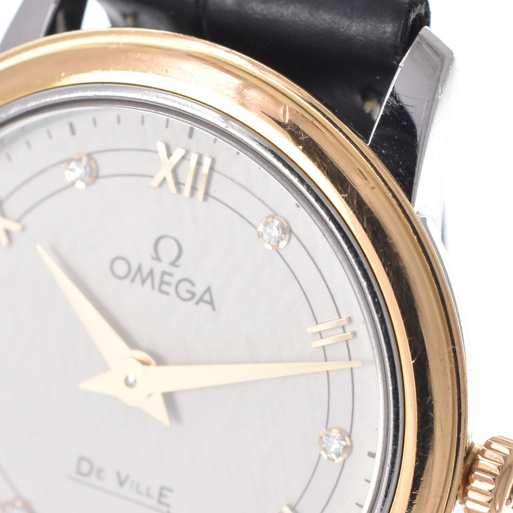 OMEGA De Ville Prestige 424.23.27.60.52.001 6P diamond Silver Dial Quartz Ladies
 Watch P#148935