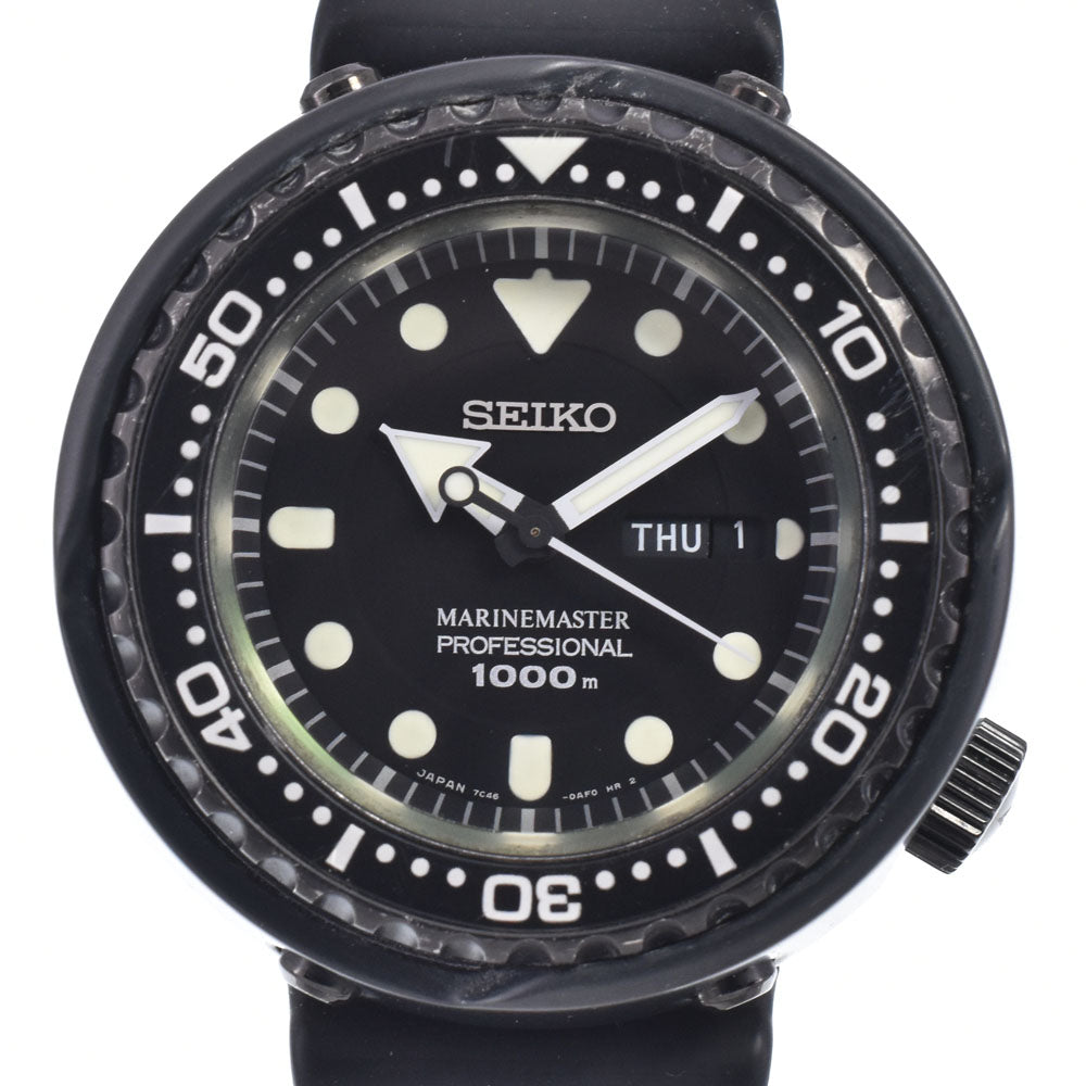 SEIKO Prospec Marine Master 7C46-0ACH0/SBBN025 Day date black Dial Quartz Men's
 Watch O#148938